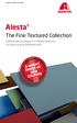 Alesta. The Fine Textured Collection. Kolekcja farb proszkowych w drobnej strukturze do zastosowań architektonicznych