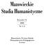 Mazowieckie Studia Humanistyczne