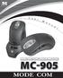 U r. e a. M n u a l INNOVATION LASER MOUSE MC-905