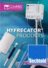 SPIS TREŚCI. Zamawianie produktów...3. Hyfrecator 2000, Hyfrecator PLUS, akcesoria...4. Hyfre-Vac II akcesoria do oddymiania...6. Inne akcesoria...