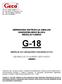 SERWISOWA INSTRUKCJA OBSŁUGI SAMODZIELNEGO BLOKU REGULACYJNEGO G-18 WERSJA DO URZĄDZEŃ CHŁODNICZYCH OBOWIĄZUJE OD NUMERU SERYJNEGO: 000001