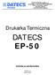 DATECS EP-50. Drukarka Termiczna. Instrukcja użytkownika