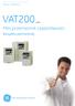 GE Consumer & Industrial Power Protection VAT200 ED.05. Mini przemiennik częstotliwości. Wszystko pod kontrolą