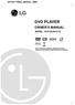 DVD PLAYER OWNER S MANUAL DV162/172E2Z_NAACLL_ENG MODEL : DVX162/DVX172