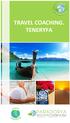 TRAVEL COACHING. TENERYFA