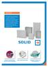 SOLID. Fibox SOLID. Zawiasy umożliwiające Duży wybór akcesoriów Zgodność z RoHS oraz