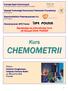Kurs Chemometrii Poznań 28 listopad 2006