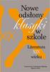 No we. odslony. szkole. wieku. Literatura