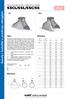 SSCL/SSL/SSC/SS. Kanały i kształtki o przekroju okrągłym. Segmentowe pełne nakładki siodłowe. Wymiary