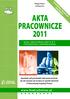 AKTA PRACOWNICZE 2011