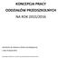 KONCEPCJA PRACY ODDZIAŁÓW PRZEDSZKOLNYCH NA ROK 2015/2016