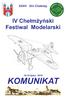 XXXV Dni Che³m y IV Che³m yñski Festiwal Modelarski 18-19 lipiec 2015 KOMUNIKAT