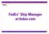FedEx Ship Manager at fedex.com