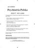 Psychiatria Polska. Zeszyt Nr 5 2009. W następnym zeszycie Psychiatrii Polskiej znajdą Państwo między innymi następujące