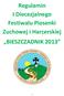 Regulamin I Diecezjalnego Festiwalu Piosenki Zuchowej i Harcerskiej BIESZCZADNIK 2013