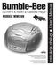 Bumble-Bee. Instrukcja obsługi u User s Manual. CD/MP3 & Radio & Cassette Player MODEL: MM209