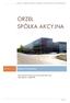 ORZEŁ SPÓŁKA AKCYJNA. 2015-11-13 Raport Kwartalny. Sprawozdanie finansowe za III kwartał 2015 roku Sporządzony według PSR