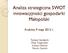Analiza strategiczna SWOT innowacyjności gospodarki Małopolski