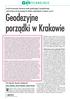 Geodezyjne porządki w Krakowie