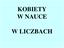 KOBIETY W NAUCE W LICZBACH