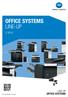 OFFICE SYSTEMS LINE-UP