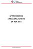 SPRAWOZDANIE Z REALIZACJI USŁUG ZA ROK 2012