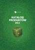 Katalog PRoDUKtów 2013