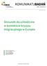 KOMUNIKATzBADAŃ. Stosunek do uchodźców w kontekście kryzysu imigracyjnego w Europie NR 122/2015 ISSN 2353-5822