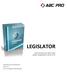 LEGISLATOR. Data dokumentu:18 września 2012 Wersja: 1.0 Autor: Piotr Jegorow, Paweł Jankowski
