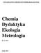 Chemia Dydaktyka Ekologia Metrologia
