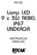 Lamp LED 9 x 3W REBEL IP67 UNDERGR