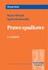 Skrypty Becka. Hanna Witczak Agnieszka Kawałko. Prawo spadkowe. 4. wydanie