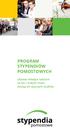 PROGRAM STYPENDIÓW POMOSTOWYCH