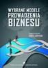 WYBRANE MODELE PROWADZENIA BIZNESU