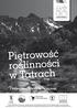 Piętrowość roślinności w Tatrach. Piętrowość roślinności w Tatrach