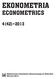 EKONOMETRIA ECONOMETRICS 4(42) 2013