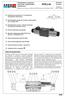 RPE3-06. Opis funkcjonalny. Rozdzialacze suwakowe sterowane bezpośrednio elektrycznie HP 4010 07/2012. Zastępuje 4010 12/2009