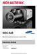 SDC-425. Instrukcja obsługi. Wysokorozdzielcza kolorowa kamera CCD. info@ultrak.pl. Wersja dokumentu: 1.0. Data wydania: Poczta elektroniczna: