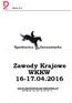 Zawody Krajowe WKKW 16-17.04.2016