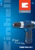 BLUE. Brand Quality by Einhell POWER TOOLS 2011