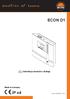 ECON D1. IP x4 D. Instrukcja montażu i obsługi. Made in Germany. Druck Nr. 29344322pl/ - 06.12