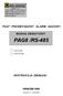 PAG PRZEMYSŁOWY ALARM GAZOWY MODUŁ OBIEKTOWY KRAKÓW 2008 PAG8 /RS-485 PAG8 /P/RS-485. (Wydanie 1C 19.09.2008)