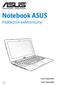 Notebook ASUS. Podręcznik elektroniczny. 15.6 : Seria X551 14.0 : Seria X451
