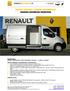 RENAULT MASTER :: FURGON IZOTERMICZNY ZABUDOWA IZOTERMICZNA WEWNĘTRZNA