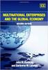 J.H. DUNNING, S.M. LUNDAN MULTINATIONAL ENTERPRISES AND THE GLOBAL ECONOMY SECOND EDITIO, CHELTENHAM: EDWARD ELGAR 2008