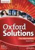 JĘZYK ANGIELSKI Oxford Solutions poziom elementary Tim Falla Paul A Davies Oxford POZIOM - 1 JĘZYK ANGIELSKI
