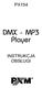 PX154. DMX - MP3 Player INSTRUKCJA OBSŁUGI