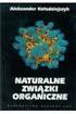 Naturalne związki organiczne / Aleksander Kołodziejczyk. - wyd. 2, dodr. 2. Warszawa, Spis treści
