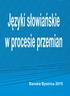 Jêzyki s³owiañskie w procesie przemian. Redakcja naukowa Gabriela Olchowa i Mieczys³aw Balowski