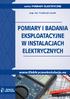 POMIARY I BADANIA EKSPLOATACYJNE W INSTALACJACH ELEKTRYCZNYCH